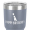 Animal Friend Birthday 30 oz Stainless Steel Ringneck Tumbler - Grey - Close Up