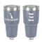 Animal Friend Birthday 30 oz Stainless Steel Ringneck Tumbler - Grey - Double Sided - Front & Back