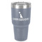 Animal Friend Birthday 30 oz Stainless Steel Ringneck Tumbler - Grey - Front