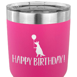 Animal Friend Birthday 30 oz Stainless Steel Tumbler - Pink - Single Sided (Personalized)