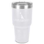 Animal Friend Birthday 30 oz Stainless Steel Tumbler - White - Single-Sided (Personalized)