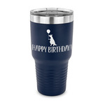 Animal Friend Birthday 30 oz Stainless Steel Tumbler - Navy - Single Sided (Personalized)