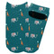 Animal Friend Birthday Adult Ankle Socks - Single Pair - Front and Back