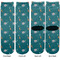 Animal Friend Birthday Adult Crew Socks - Double Pair - Front and Back - Apvl