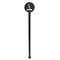 Animal Friend Birthday Black Plastic 7" Stir Stick - Round - Single Stick