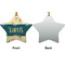 Animal Friend Birthday Ceramic Flat Ornament - Star Front & Back (APPROVAL)