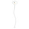 Animal Friend Birthday Clear Plastic 7" Stir Stick - Oval - Single Stick