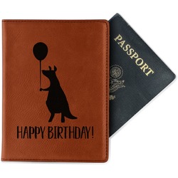 Animal Friend Birthday Passport Holder - Faux Leather - Double Sided (Personalized)