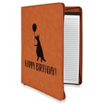 Animal Friend Birthday Leatherette Zipper Portfolio with Notepad - Single Sided (Personalized)