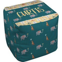 Animal Friend Birthday Cube Pouf Ottoman - 13" (Personalized)