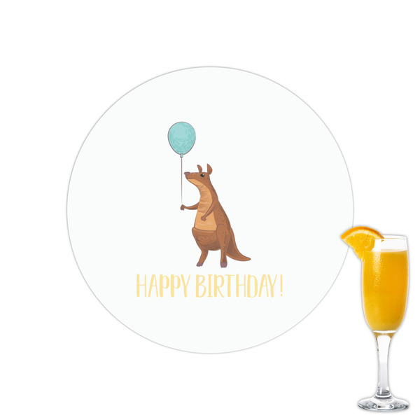 Custom Animal Friend Birthday Printed Drink Topper - 2.15" (Personalized)