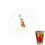 Animal Friend Birthday Printed Drink Topper - 1.5" (Personalized)