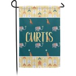 Animal Friend Birthday Small Garden Flag - Double Sided w/ Name or Text