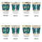 Animal Friend Birthday Glass Shot Glass - with gold rim - Set of 4 - APPROVAL