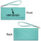 Animal Friend Birthday Ladies Wallets - Faux Leather - Teal - Front & Back View