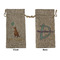 Animal Friend Birthday Large Burlap Gift Bags - Front & Back