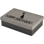 Animal Friend Birthday Large Gift Box w/ Engraved Leather Lid (Personalized)