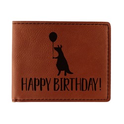 Animal Friend Birthday Leatherette Bifold Wallet - Double Sided (Personalized)
