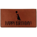 Animal Friend Birthday Leatherette Checkbook Holder - Double Sided (Personalized)