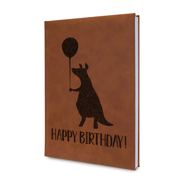 Custom Animal Friend Birthday Leather Sketchbook - Small - Double Sided (Personalized)