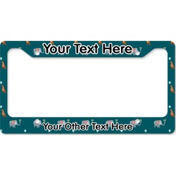 Animal Friend Birthday License Plate Frame - Style B (Personalized)