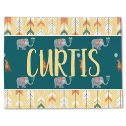 Animal Friend Birthday Single-Sided Linen Placemat - Single w/ Name or Text