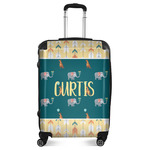 Animal Friend Birthday Suitcase - 24" Medium - Checked (Personalized)