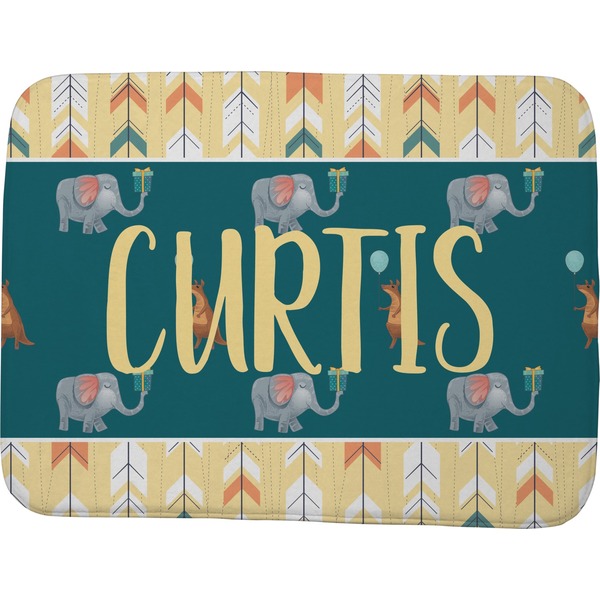 Custom Animal Friend Birthday Memory Foam Bath Mat - 48"x36" (Personalized)