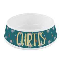 Animal Friend Birthday Plastic Dog Bowl - Small (Personalized)