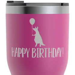 Animal Friend Birthday RTIC Tumbler - Magenta - Laser Engraved - Double-Sided (Personalized)