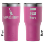 Animal Friend Birthday RTIC Tumbler - Magenta - Laser Engraved - Double-Sided (Personalized)