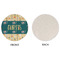 Animal Friend Birthday Round Linen Placemats - APPROVAL (single sided)