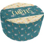 Animal Friend Birthday Round Pouf Ottoman (Personalized)