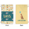 Animal Friend Birthday Small Laundry Bag - Front & Back View