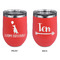 Animal Friend Birthday Stainless Wine Tumblers - Coral - Double Sided - Approval