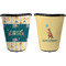 Animal Friend Birthday Trash Can Black - Front and Back - Apvl