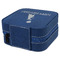 Animal Friend Birthday Travel Jewelry Boxes - Leather - Navy Blue - View from Rear