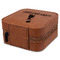 Animal Friend Birthday Travel Jewelry Boxes - Leatherette - Rawhide - View from Rear