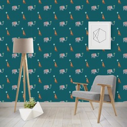 Animal Friend Birthday Wallpaper & Surface Covering (Water Activated - Removable)