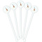 Animal Friend Birthday White Plastic 5.5" Stir Stick - Fan View