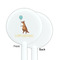 Animal Friend Birthday White Plastic 5.5" Stir Stick - Single Sided - Round - Front & Back