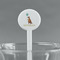 Animal Friend Birthday White Plastic 7" Stir Stick - Round - Main