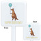 Animal Friend Birthday White Plastic Stir Stick - Double Sided - Approval