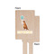 Animal Friend Birthday Wooden 6.25" Stir Stick - Rectangular - Single - Front & Back