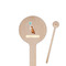 Animal Friend Birthday Wooden 7.5" Stir Stick - Round - Closeup