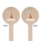 Animal Friend Birthday Wooden 7.5" Stir Stick - Round - Double Sided - Front & Back