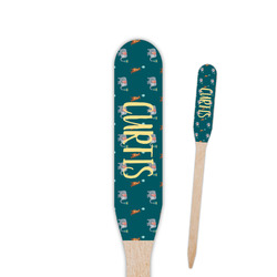 Animal Friend Birthday Paddle Wooden Food Picks - Double Sided (Personalized)