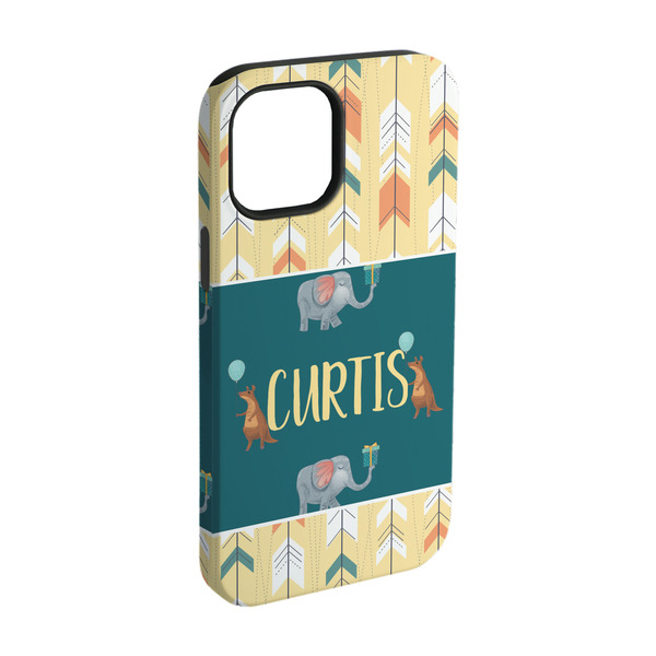 Custom Animal Friend Birthday iPhone Case - Rubber Lined - iPhone 15 (Personalized)