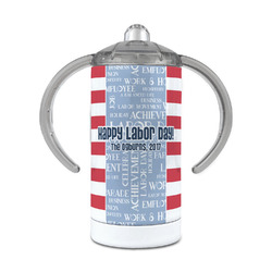 Labor Day 12 oz Stainless Steel Sippy Cup (Personalized)