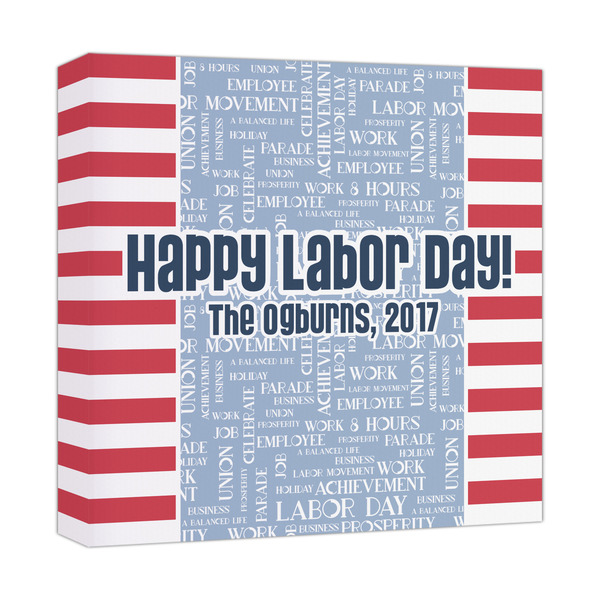 Custom Labor Day Canvas Print - 12x12 (Personalized)